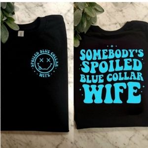 Spoiled blue collar wife shirt cute popular trending retro
